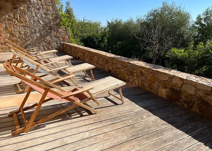 Villa Maison En Pierre Corse Vue *